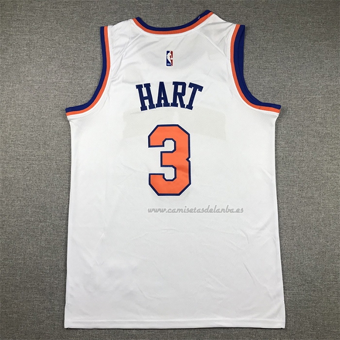 Camiseta New York Knicks Josh Hart NO 3 Association Blanco